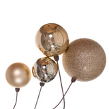 10’ Champagne Combo Branch Ball Garland