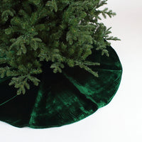 Velvet Tree Skirt Emerald 60"