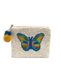 Butterfly Beaded Pouch