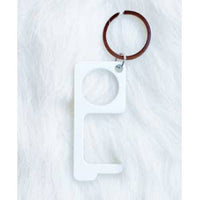 Simple Multi Function No Touch Key Chain - White