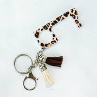No Touch Key Ring: Leopard